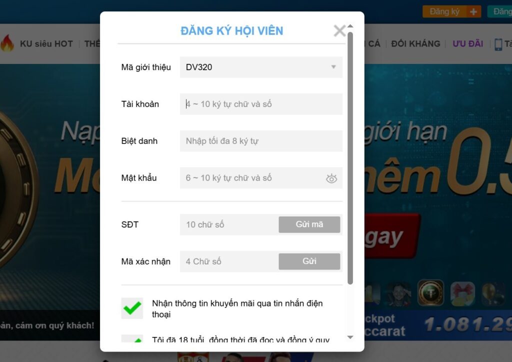 Tham gia chơi tại Kubet11
