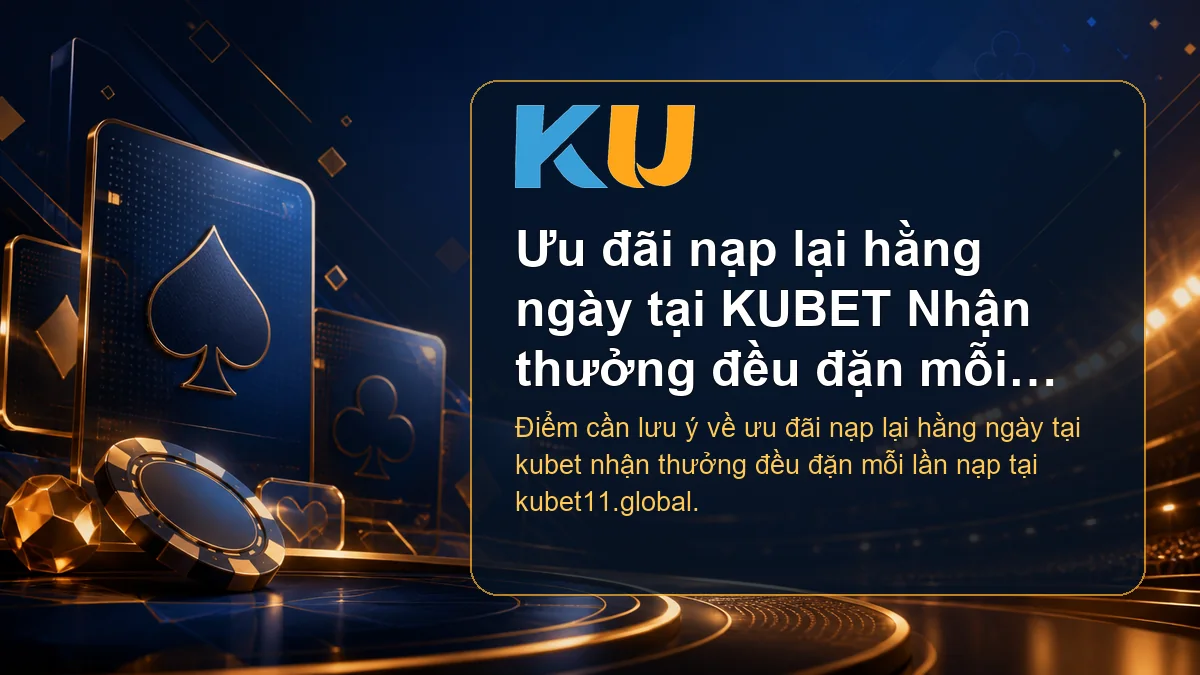 Minh họa chi tiết Ưu đãi nạp lại hằng ngày tại KUBET Nhận thưởng đều đặn mỗi lần nạp tại KU - 82